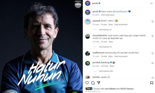 Gambar Persib Bandung Pecat Luis Milla Mendadak, Siapa Penggantinya?