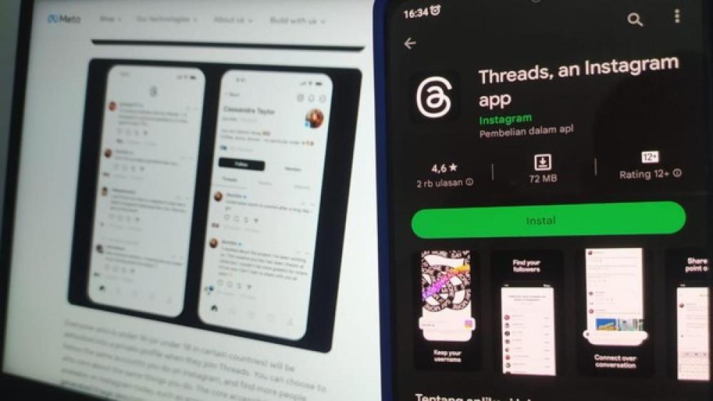 Threads Pesaing Twitter Telah Meluncur, Begini  Langkah Menggunakannya, Seru! 